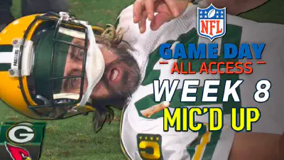 NFL Week 8 Mic'd Up – He Jumped Over the Goal Post! | Game Day All Access