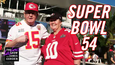 James Corden's Parents Crash Super Bowl LIV
