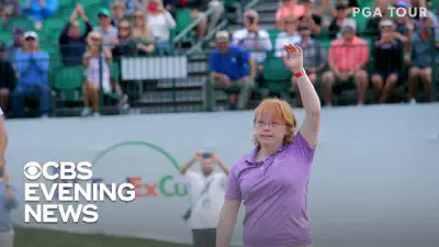 College Athlete with Down Syndrome Wows Pro Golfers